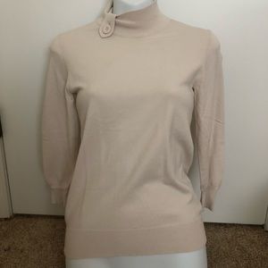 Ivory mock neck sweater